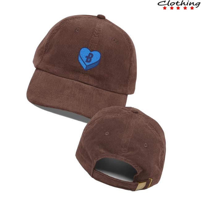 Bluecoats Merch Store Shop Candy Heart Embroidered Corduroy Cap 3 Bluecoats Merch Store Shop Candy Heart Embroidered Corduroy Cap