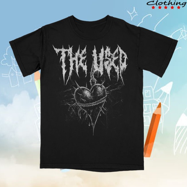 The Used Shop Store Merch Spiked Heart Tee 2 The Used Shop Store Merch Spiked Heart Tee