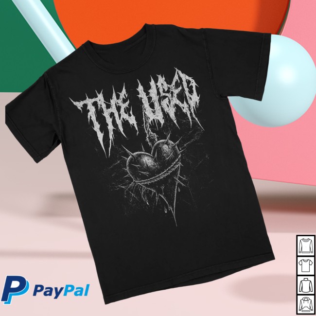 The Used Shop Store Merch Spiked Heart Tee 3 The Used Shop Store Merch Spiked Heart Tee