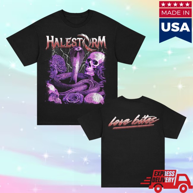 Halestorm Store Merch Love Bites T-Shirt Black 6 Halestorm Store Merch Love Bites T-Shirt (Black)