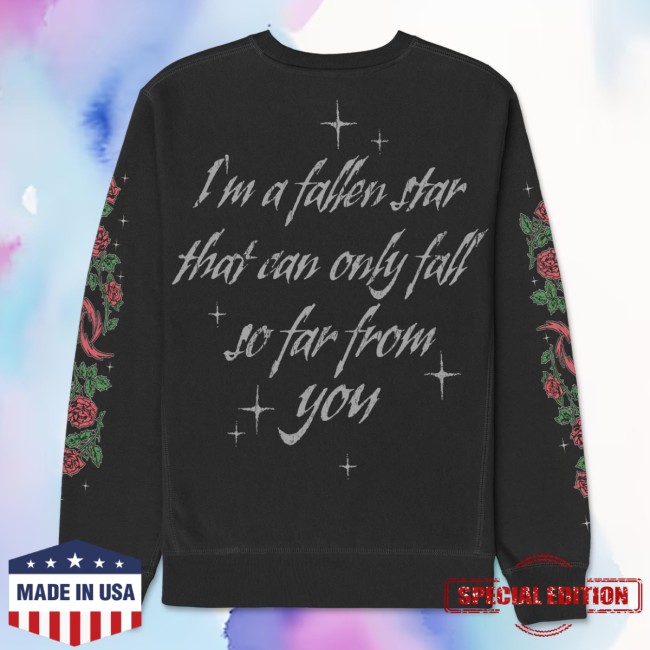 Halestorm Store Merch Fallen Star Crewneck Sweatshirt Black 5 Halestorm Store Merch Fallen Star Crewneck Sweatshirt (Black)