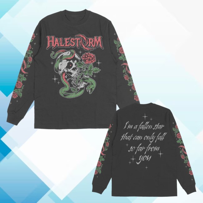 Halestorm Store Merch Fallen Star Long Sleeve 9 Halestorm Store Merch Fallen Star Long Sleeve