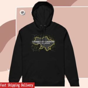Kyiv Independent Store Merch I Stand With Ukraine Through Darkness Hoodie