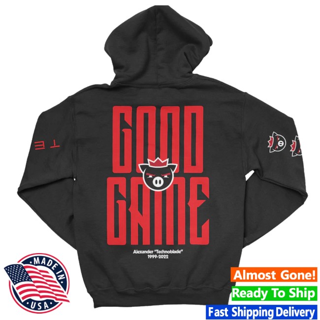 Technoblade Store Merch Good Game Hoodie Black 3 Technoblade Store Merch Good Game Hoodie (Black)