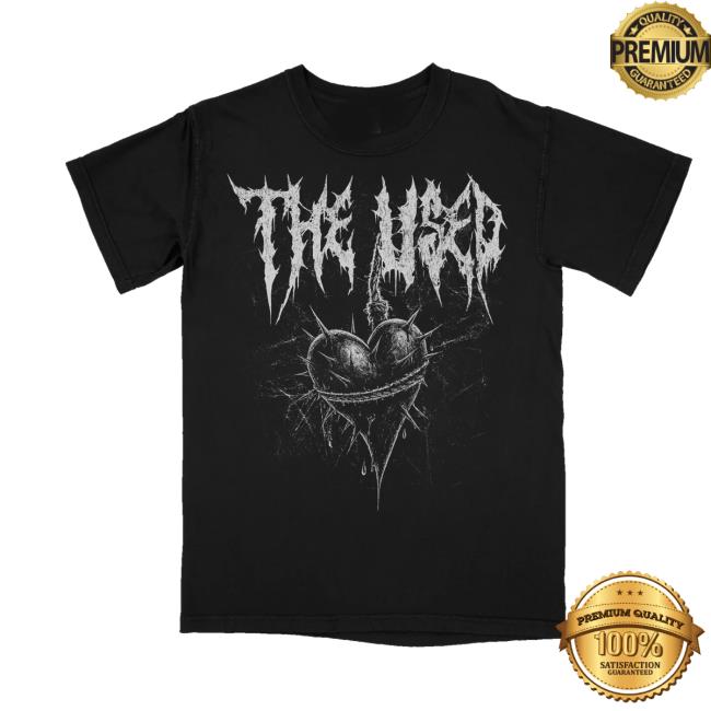 The Used Shop Merch Store Spiked Heart Tee 2 The Used Shop Merch Store Spiked Heart Tee