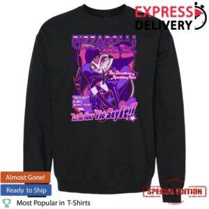 Sharkrobot Store Merch Fizz From Helluva Boss With Love Crewneck Sweatshirt