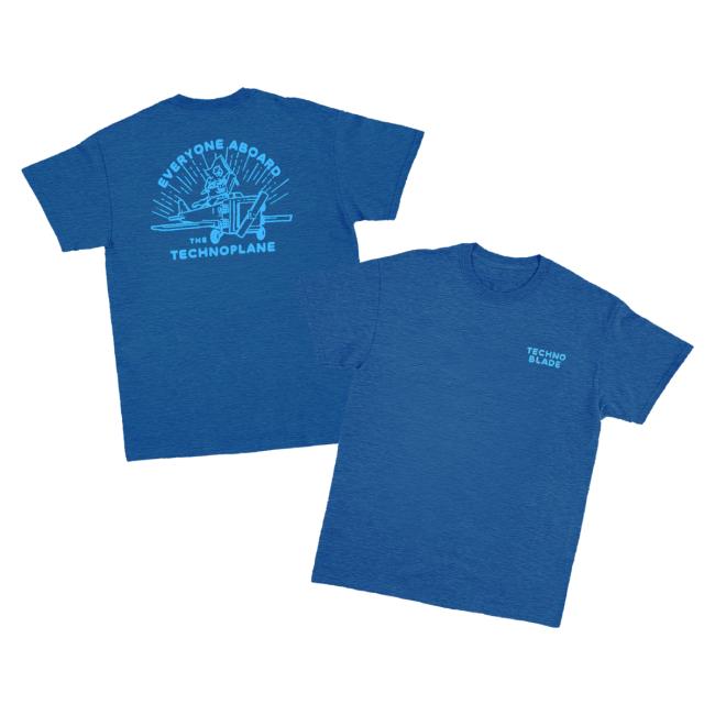 Technoblade Merch Store Everyone Aboard Tee Cool Blue 5 Technoblade Merch Store Everyone Aboard Tee Cool Blue