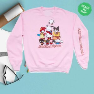 Sanrio Merch Store Shop Hello Kitty And Friends Adult Cozy Group Crewneck