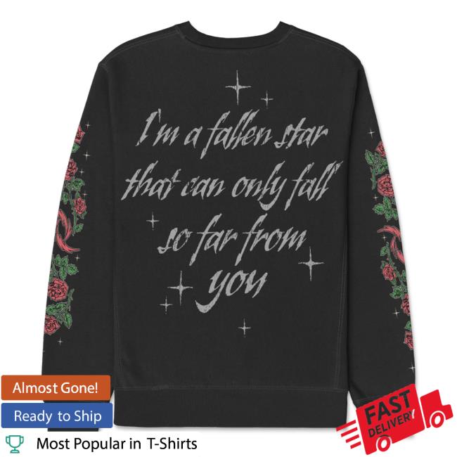 Halestorm Rocks Merch Store Fallen Star Crewneck Sweatshirt Black 4 Halestorm Rocks Merch Store Fallen Star Crewneck Sweatshirt Black