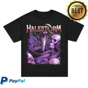 Halestorm Rocks Merch Store Love Bites T-Shirt Black