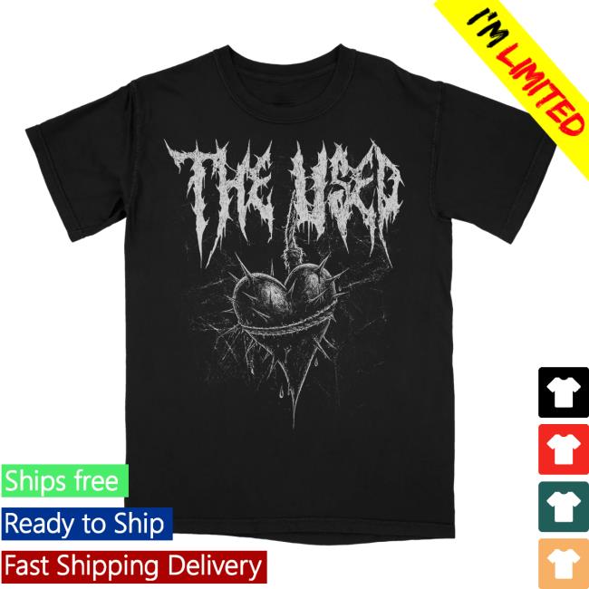 The Used Merch Store Spiked Heart Tee 3 The Used Merch Store Spiked Heart Tee