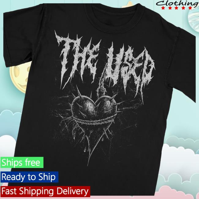 The Used Merch Store Spiked Heart Tee 5 The Used Merch Store Spiked Heart Tee