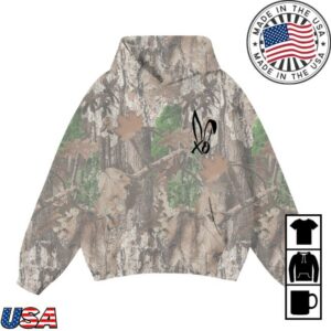 Hunnie Bunnies Merch Store Xo Logo Camo Hoodie