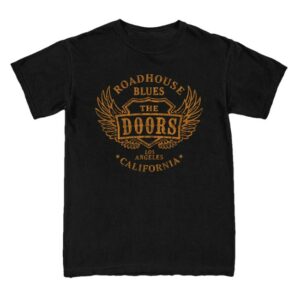 The Doors Store Merch Doors Roadhouse Blues Black Orange T-Shirt