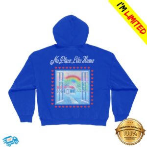 Heyrolemodel Store Merch Blue No Place Like Tour Zip-Up Shirt