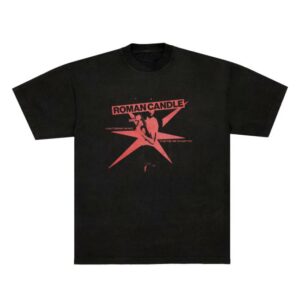 Roman Candle Merch Store Fire In The Night Sky Tee