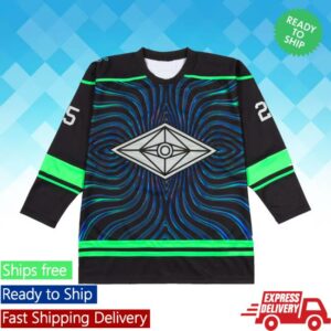 Slander Merch Store Warp Reflective Hockey Jersey