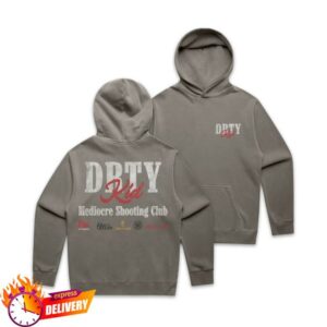 Dirty Kid Merch Store Mediocre Shooting Club Hoodie Grey