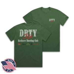 Dirty Kid Merch Store Mediocre Shooting Club Tee Green