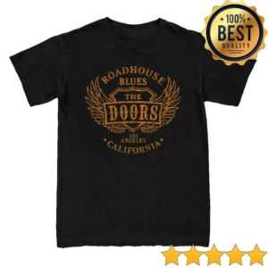 The Doors Merch Store Doors Roadhouse Blues Black Orange T-Shirt