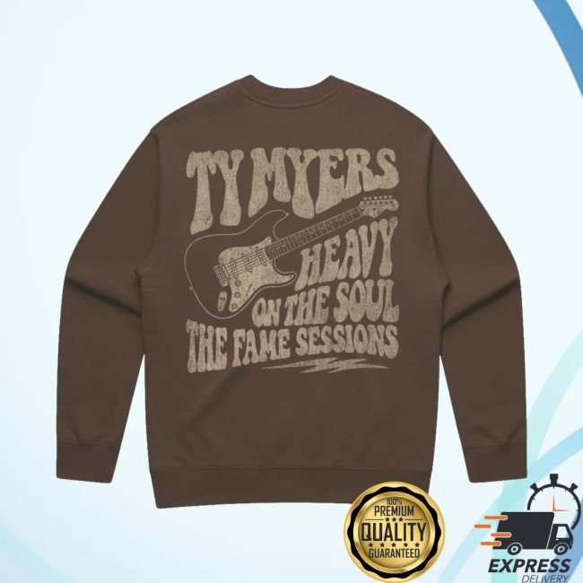 Ty Myers Merch Store Heavy On The Soul Brown Crewneck 3 Ty Myers Merch Store Heavy On The Soul Brown Crewneck