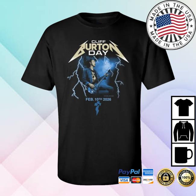 Metallica Merch Store Cliff Burton Day 2026 Tee 3 Metallica Merch Store Cliff Burton Day 2026 Tee