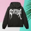 Revenge Merch Store X Lightning Heartbreak Hoodie Treated Black White