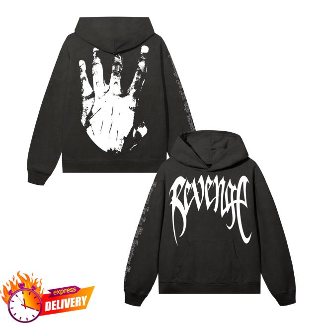 Revenge Merch Store X Kill Hoodie Vintage Black White 5 Revenge Merch Store X Kill Hoodie Vintage Black White