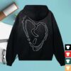 Revenge Merch Store X Lightning Heartbreak Hoodie Treated Black White