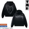 Revenge Merch Store X Lightning Heartbreak Hoodie Treated Black White