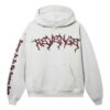 Revenge Merch Store X Lightning Heartbreak Hoodie Treated Black White