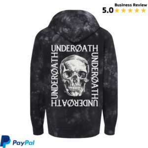 Underoath Store Merch Skull Tie-Dye Hoodie