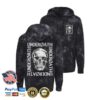 Underoath Store Merch Skull Tie-Dye Hoodie