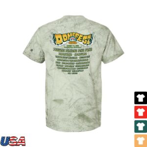 Pigeons Playing Ping Pong Store Merch Domefest 2025 Tee