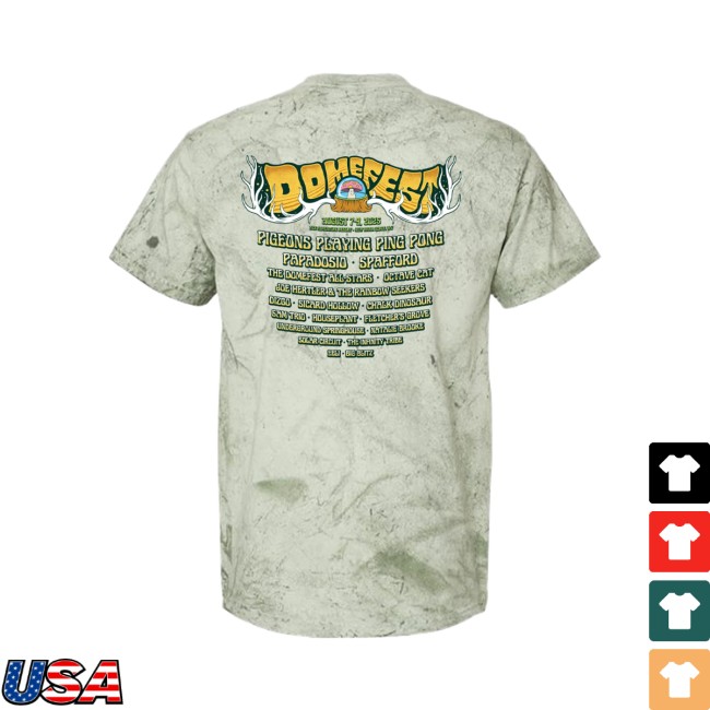 Pigeons Playing Ping Pong Store Merch Domefest 2025 Tee 3 Pigeons Playing Ping Pong Store Merch Domefest 2025 Tee