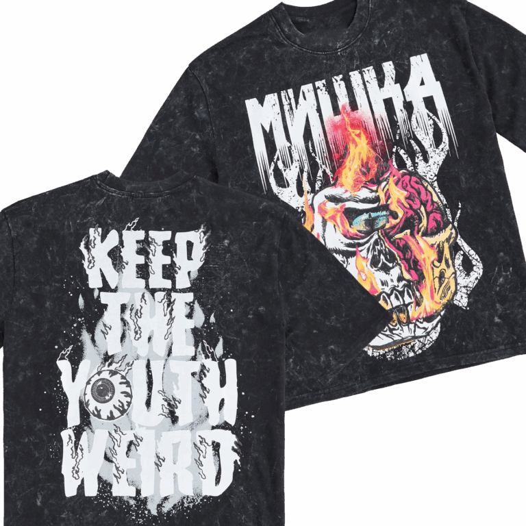Mishka Nyc Store Merch Mishka Oversize Front And Back Graphic Print Short Sleeve Tee - Black