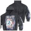 Mishka Nyc Store Merch Mishka Washed Graphic Hoodie - Black
