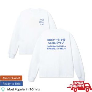 Antisocialsocialclub Merch Store Shop Taku Ls Tee White