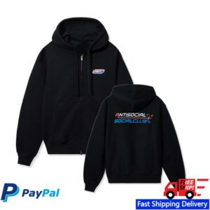 Antisocialsocialclub Merch Store Shop Racing Hood-Zip
