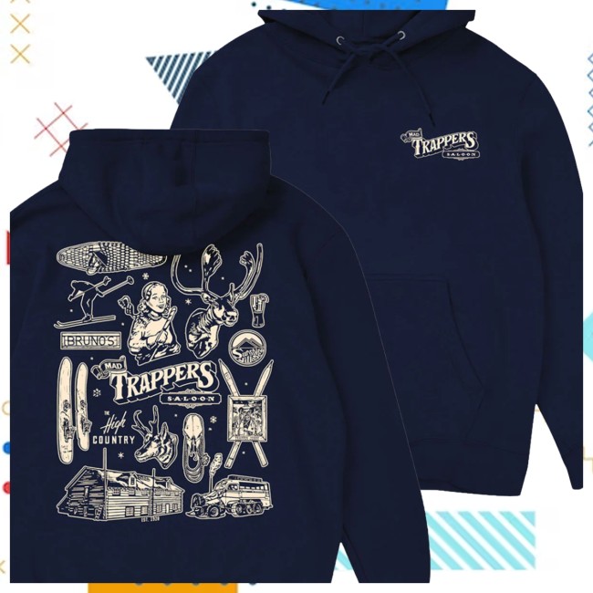 Retail Shop Store Merch Mad Trapper’s Heritage Collage Hoodie