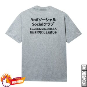 Anti Social Social Club Store Merch Taku Gray T-Shirt