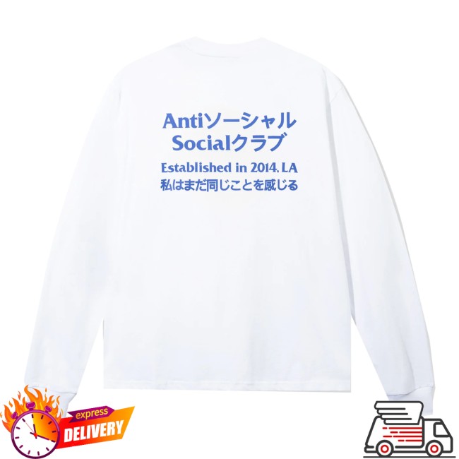 Anti Social Social Club Store Merch Taku LS White Tee 4 Anti Social Social Club Store Merch Taku LS White Tee