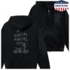 Anti Social Social Club Store Merch Broken Car Black Hood-Zip