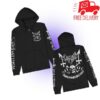 The True Mayhem Store Merch Omega Skull Zip Up Hoodie (Black)