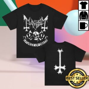 The True Mayhem Store Merch Omega Skull T-Shirt Black