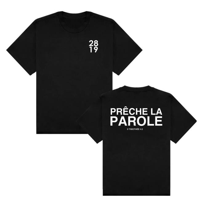 2819 Store Merch Shop Prêche La Parole T-Shirt 2 2819 Store Merch Shop Preche La Parole T-Shirt