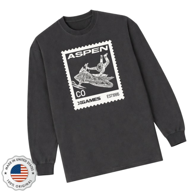 X Games Merch Store Shop Postage Long Sleeve Tee Black