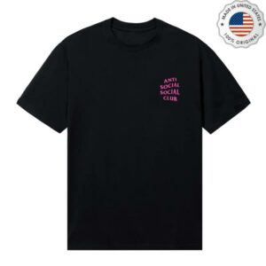 Antisocialsocialclub Merch Store Taku T-Shirt Black Pink