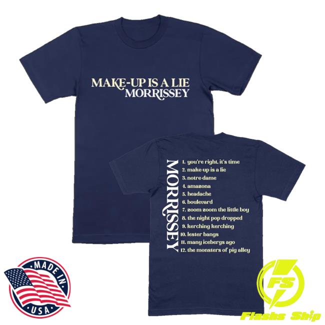 Morrissey Merch Store Shop Tracklist Tee 2 Morrissey Merch Store Shop Tracklist Tee
