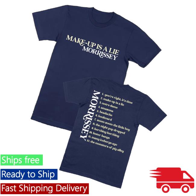 Morrissey Merch Store Shop Tracklist Tee 3 Morrissey Merch Store Shop Tracklist Tee